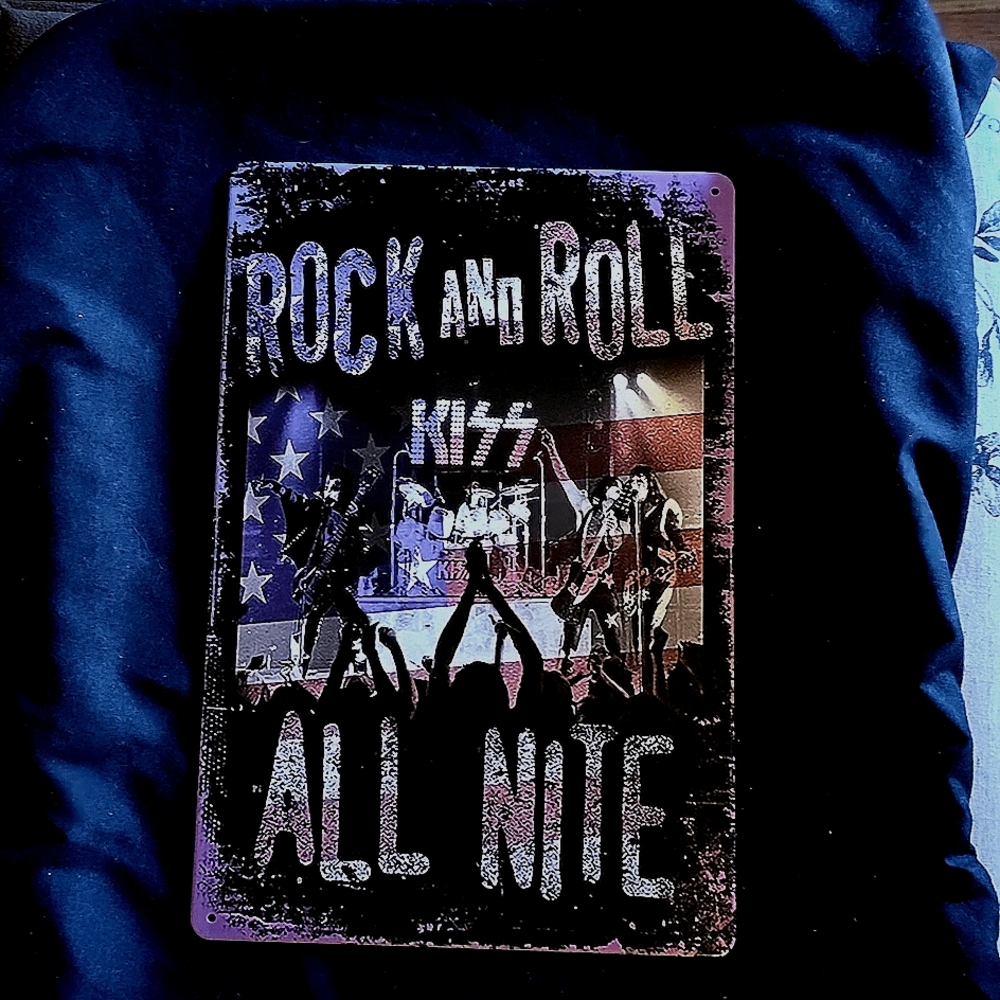 Kiss- Rock N Roll All Night Decorative Tin Sign